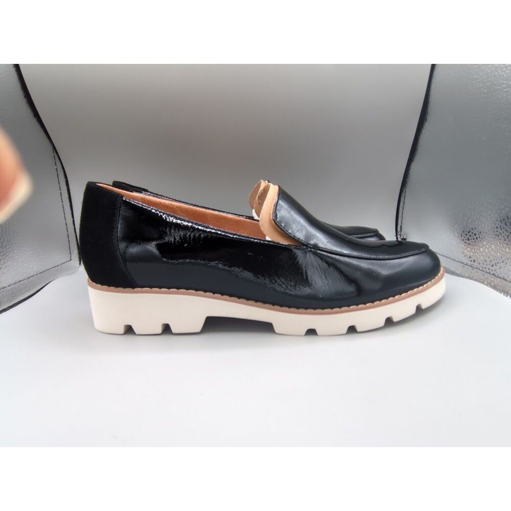 Vionic Kensley Women's SZ 9 Shoes Black Patent Leather Slip On Loafers - Picture 1 of 9